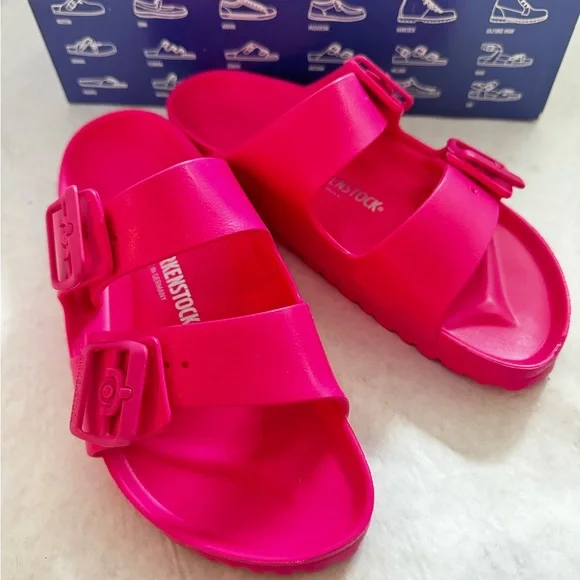 Birkenstock Beetfront Purple Arizona Slide Sandals New Size 7 - Picture 4 of 5